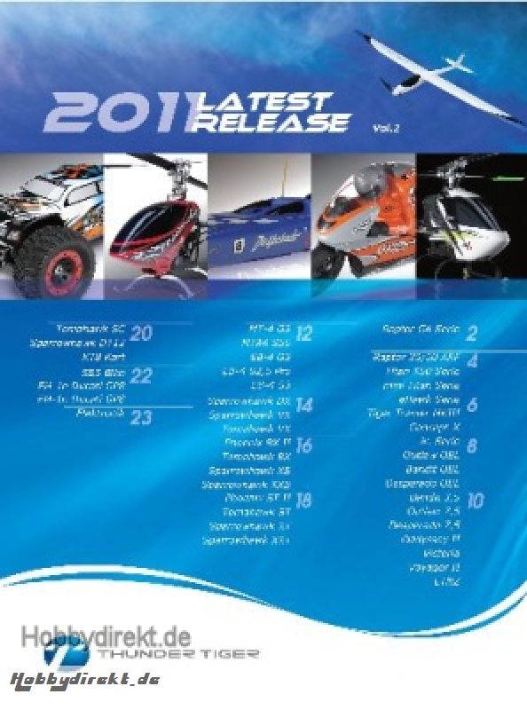 Katalog 2011 LATEST RELEASE   Thunder Tiger 1011-01DE