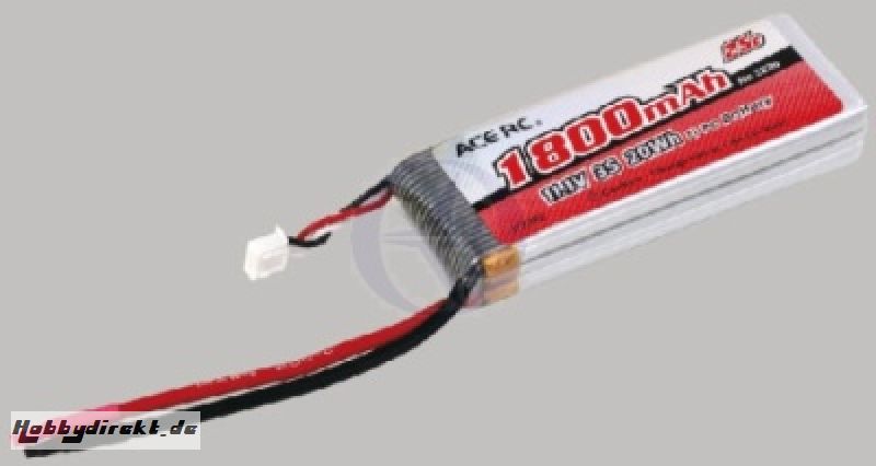 LiPo 3S-1800 25C 11,1V, ACE Thunder Tiger 2826