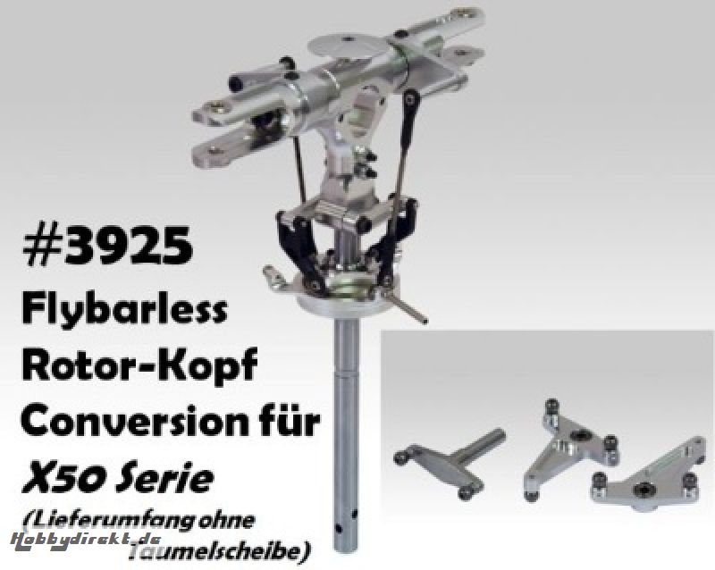 Flybarless Rotorkopf Conversion Kit für X50 Thunder Tiger 3925