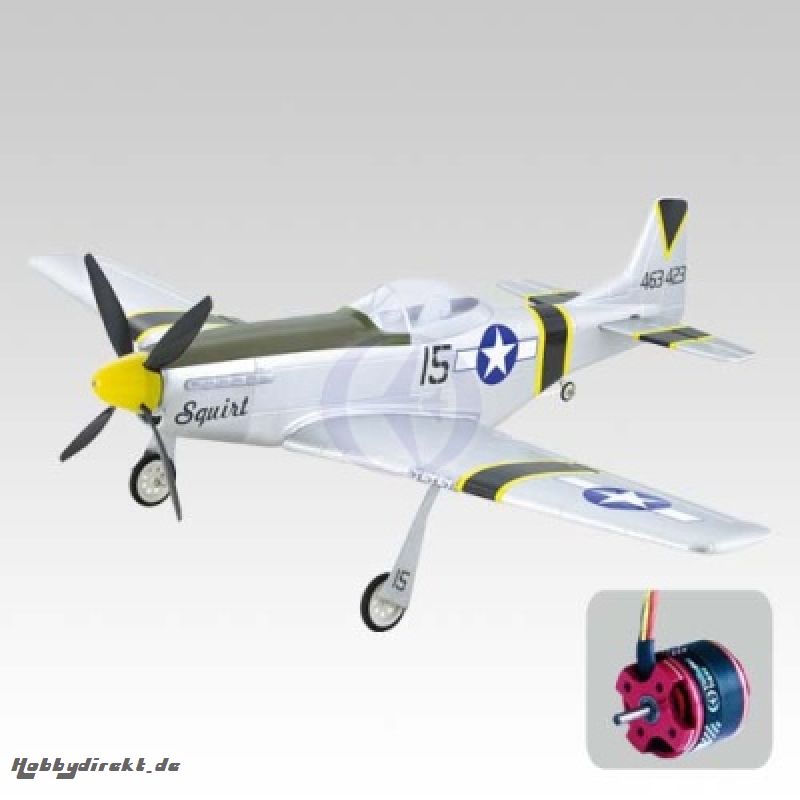 P-51 Mustang EP OBL mit  Brushless Antriebsset Thunder Tiger 432