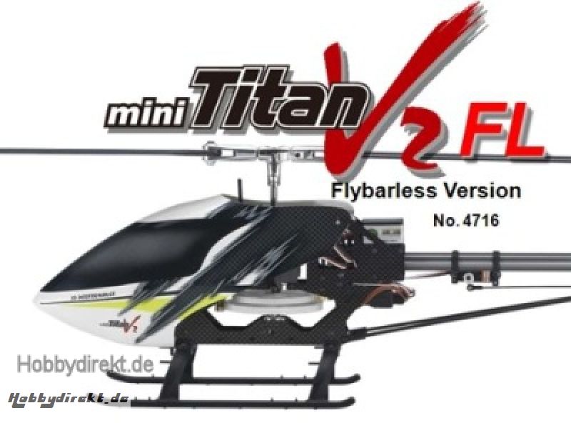 Mini Titan E325 V2 SE Flybarless & Heck-Starr-Antrieb ARTF Thund