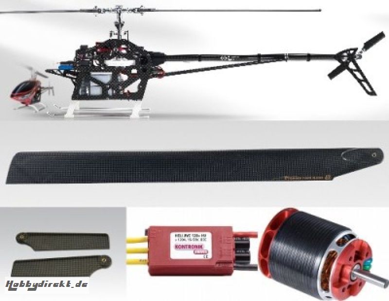 E720 Elo Heli Kit ROT im SET  Thunder Tiger 4790-K14SET