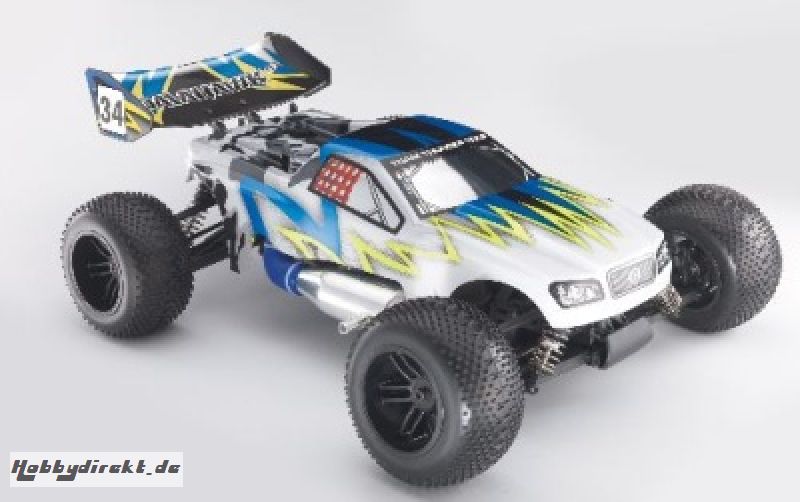 TOM ST 1:10 Nitro 3,0ccm 4WD Truggy RTR 2.4G, BLAU iFHss+ Thunder Tiger 6197-F272