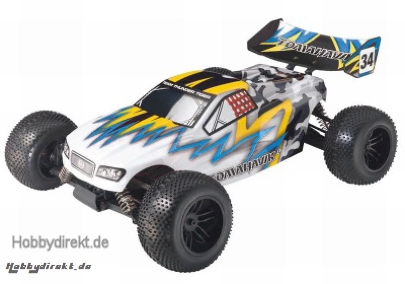 TOM ST 1:10 Nitro 3,0ccm 4WD Truggy RTR 2.4G, BLAU-GELB Thunder Tiger 6197-F283