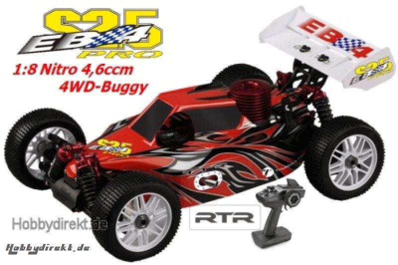 EB4 S2.5 1:8 Nitro 4WD Buggy 4,6ccm RTR 2.4G, ORANGE Thunder Tiger 6243-F111