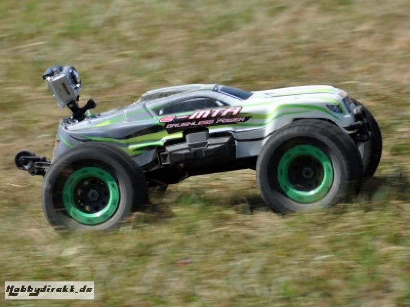 e-MTA 1:8 4WD Brushless ULTIMATE-MONSTER Truck RTR, GRÜN Thunder