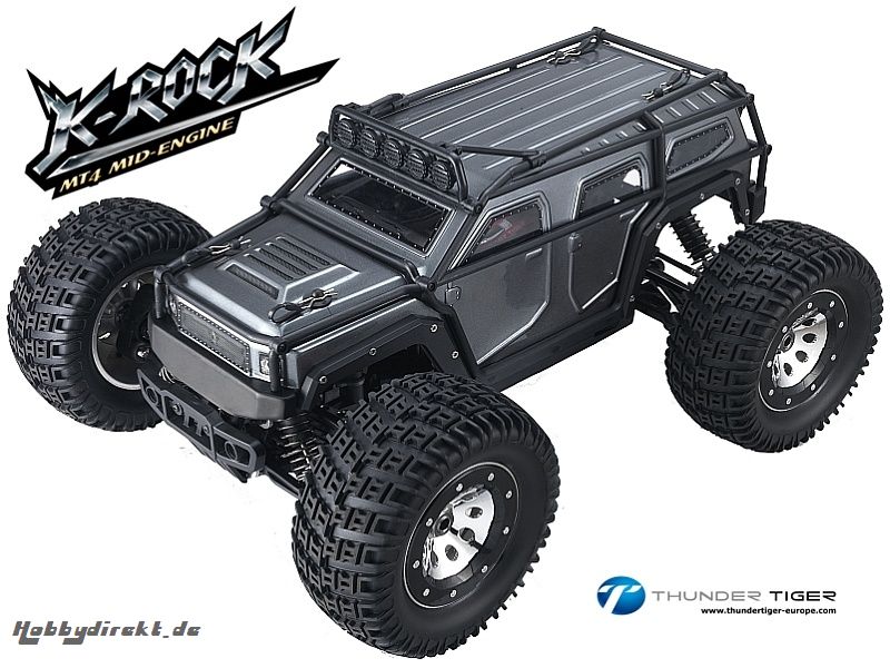 K-ROCK MT4 G5 1:8 Brushless 4WD Monster-Truck GRAU RTR Thunder Tiger 6406-F112