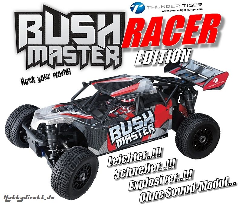 BUSHMASTER RACER Edition 1:8 Brushless 4WD ROT RTR Thunder Tiger 6410-F112-S