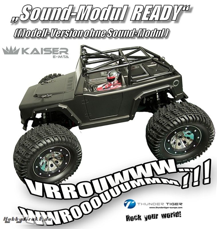 KAISER e-MTA 1:8 Brushless 4WD 6S Monster-Truck SCHWARZ RTR Thunder Tiger 6411-F111-S