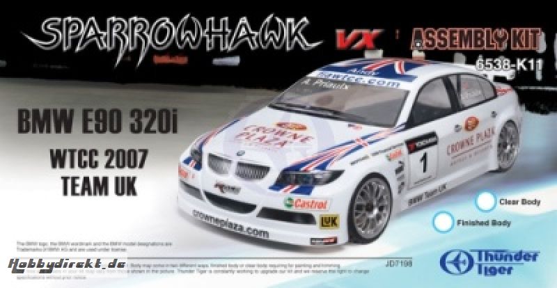 BMW WTCC#1(F)  Sparrowhawk VX Kit Thunder Tiger 6538-K11B