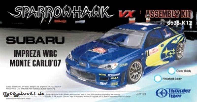 Impreza WRC (F)  Sparrowhawk VX Kit Thunder Tiger 6538-K12B