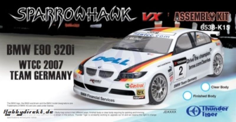 BMW WTCC#2(F)  Sparrowhawk VX Kit Thunder Tiger 6538-K15B