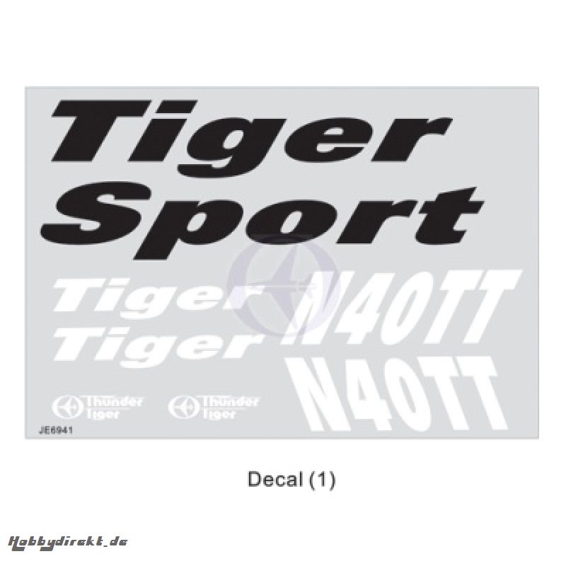 Dekorbogen Tiger Sport Thunder Tiger AS6632