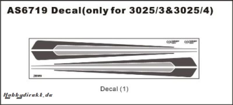 Dekorbogen 3025/3 & 3025/4 Thunder Tiger AS6719