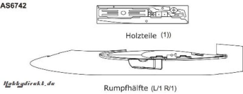 CONCEPT X Rumpf, Set Thunder Tiger AS6742