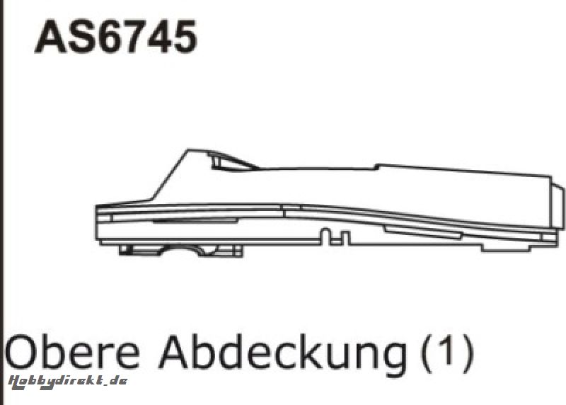 CONCEPT X obere Rumpf-Abdeckung Thunder Tiger AS6745