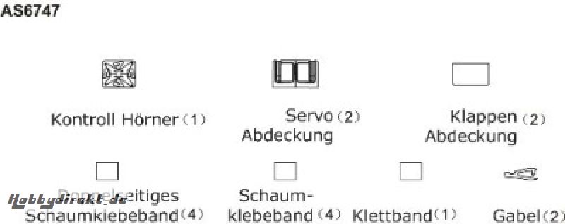 CONCEPT X Kleinteile, Set Thunder Tiger AS6747