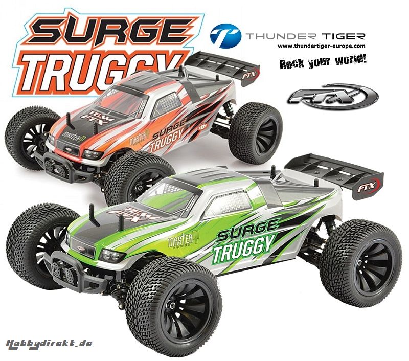 FTX SURGE TRUGGY 4WD Race-Truck Zufalls-Farbe RTR 2.4G Thunder Tiger FTX5514