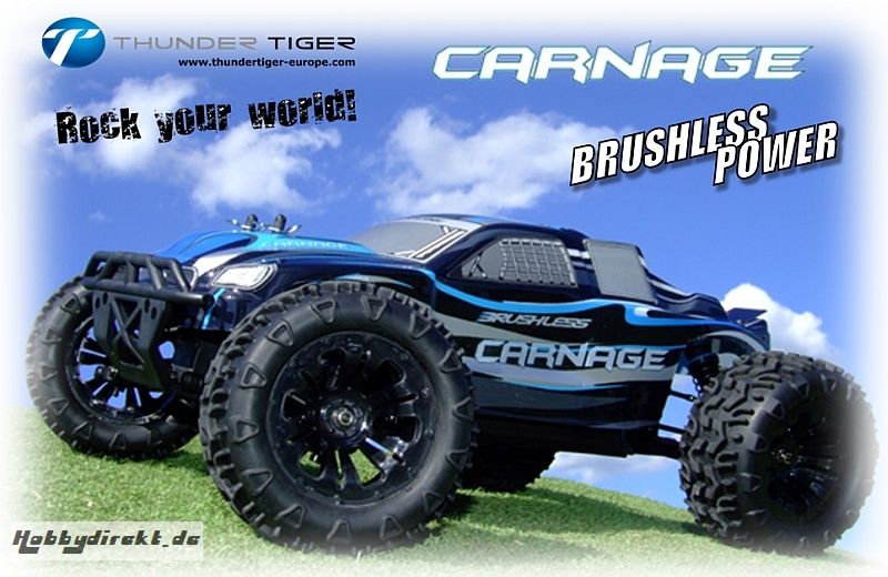 FTX CARNAGE 4WD Truggy BRUSHLESS 1:10 Waterproof Thunder Tiger FTX5543