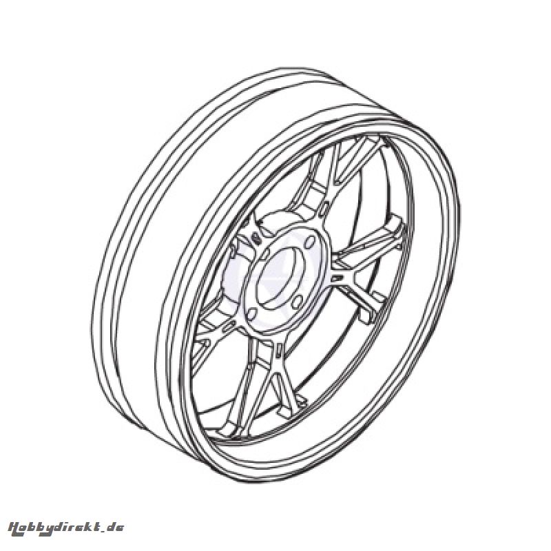 Felge hinten Thunder Tiger PD6537