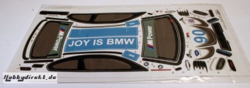 Dekorbogen BMW M3 GT2 200mm inkl. Lackier-Masken Thunder Tiger PD8356