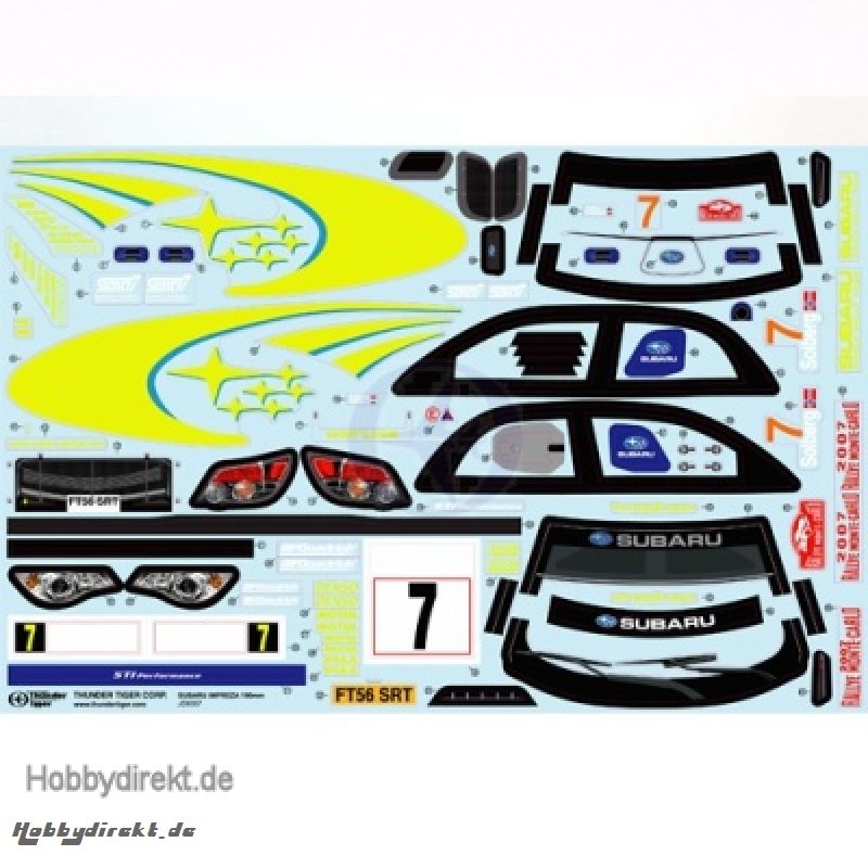 Karosserie Subaru Impreza WRC 07 Thunder Tiger PD8575