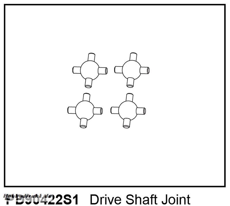 KAISER XS Gelenk-Kreuz-Kugeln für Antriebswellen (4) Thunder Tiger PD90422S1