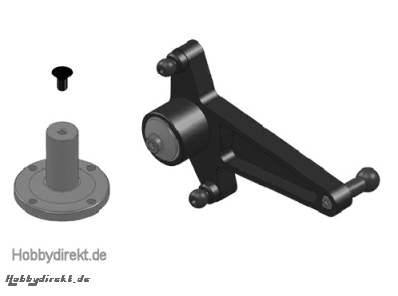 E820 Control Arm Umlenkung, Alu CNC, Links, Set (1) Thunder Tiger PV0590