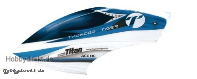 E360 Haube, PVC, BLAU Team-Design Thunder Tiger PV1995-L