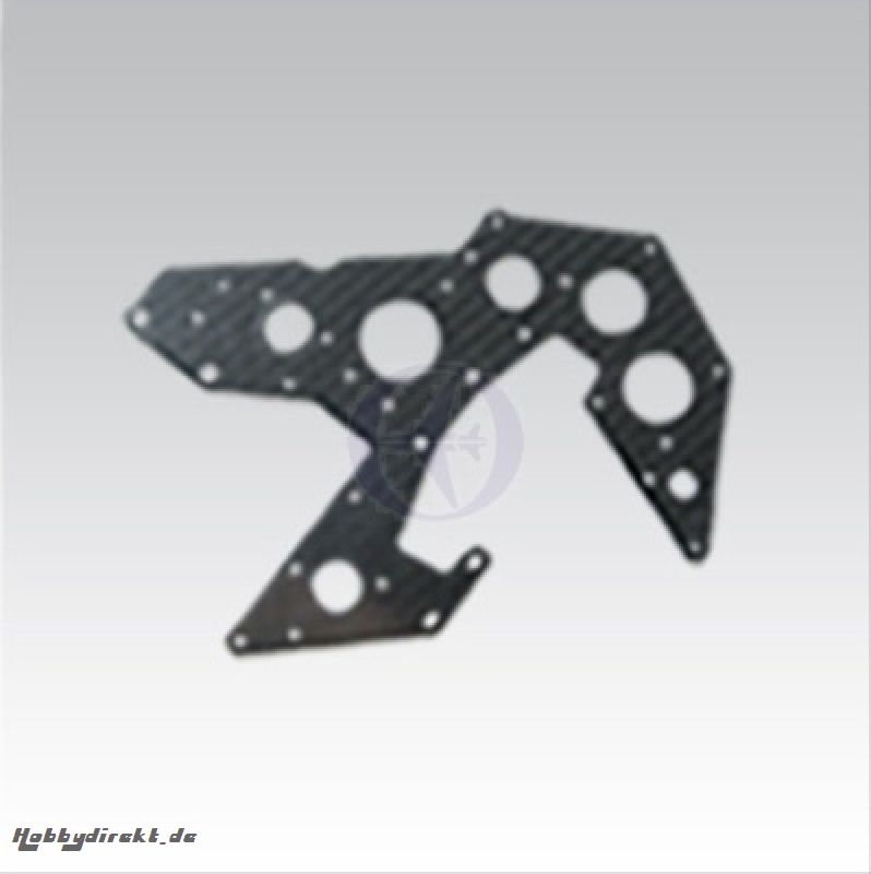 Chassis-Seitenplatten Carbon unten (2) Thunder Tiger pv0316