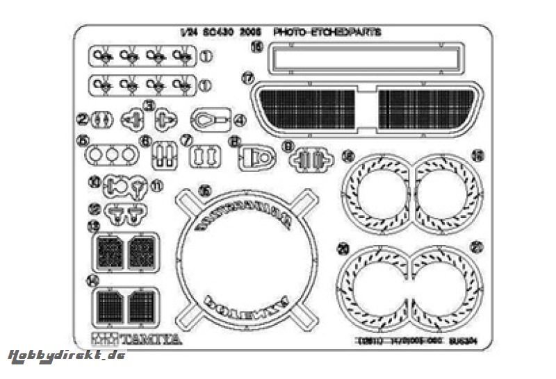 Fotoätzteile Open Interface Tamiya 12617