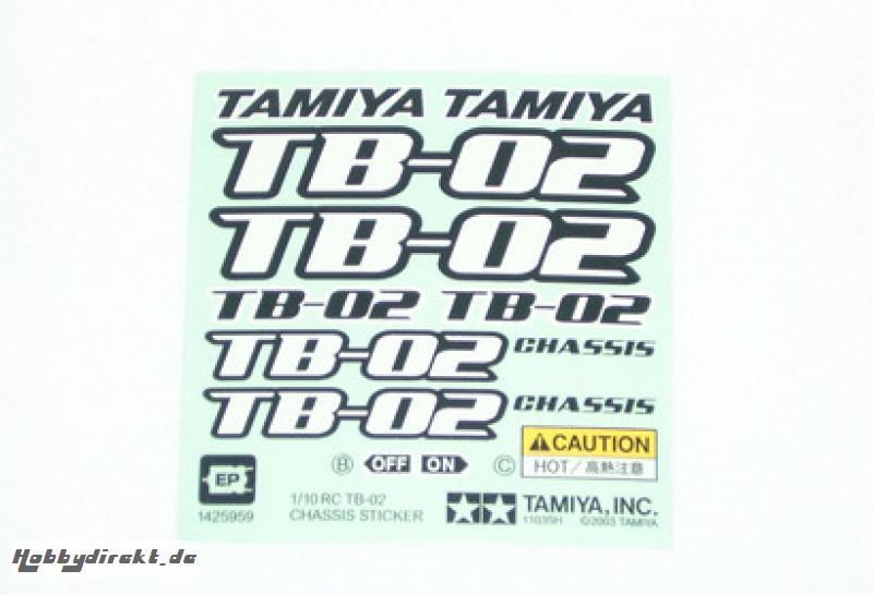 AUFKLEBER TB-02 Tamiya 1425959