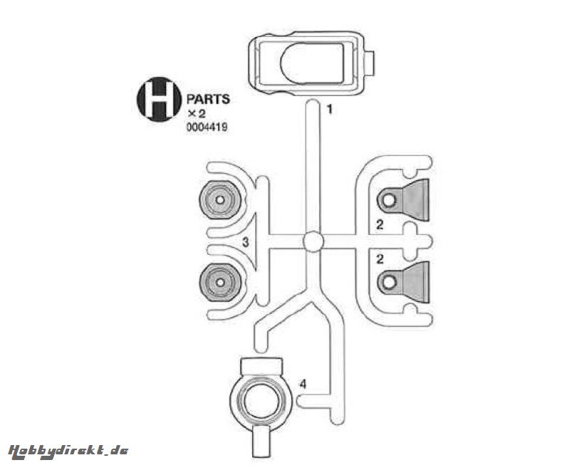 H-Teile 56701 Tamiya 0004419