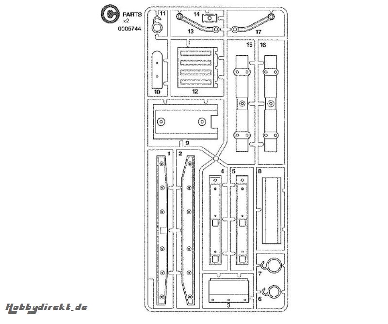 C-TEILE Tamiya 0005744