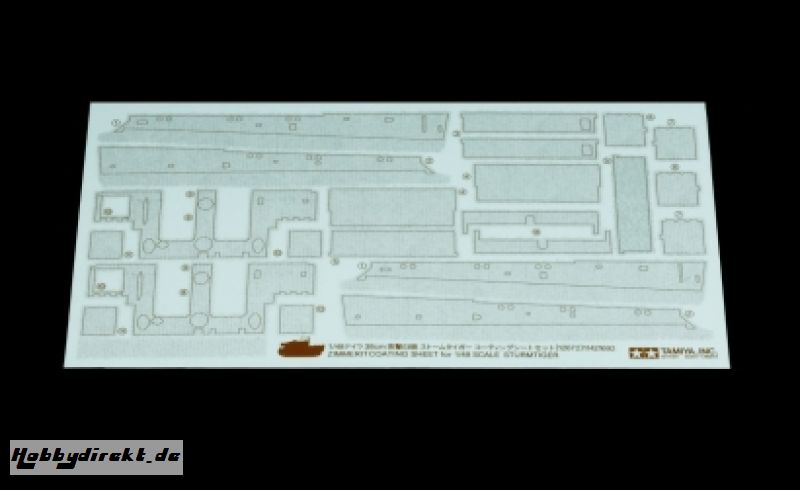 1:48 Zimmerit Dekor Sturmtiger 38cm Tamiya 12672 300012672