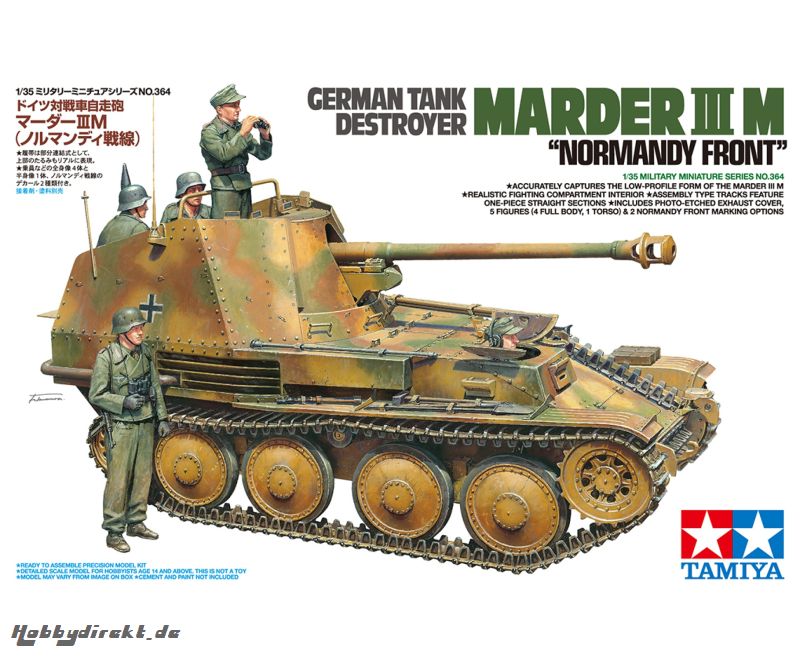 1:35 Dt. Jgd.Pz. Marder III Normandie Tamiya 35364 300035364