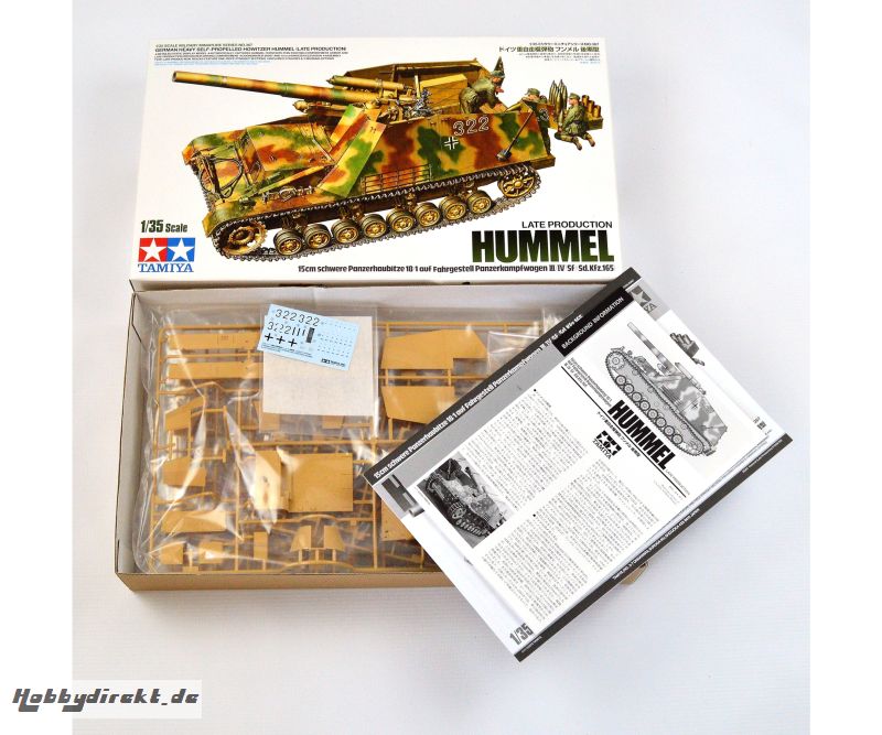 1:35 Dt. Pz.-Haubitze Hummel (3)Sp.Prod. Tamiya 35367 300035367