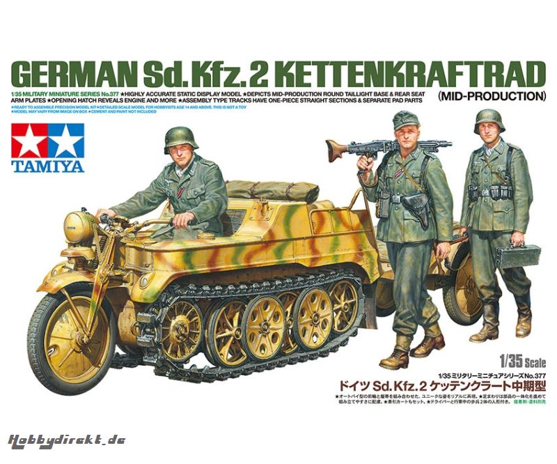 1:35 Dt. Sd.Kfz.2 Kettenkrad (Mit.Prod.) Tamiya 35377 300035377