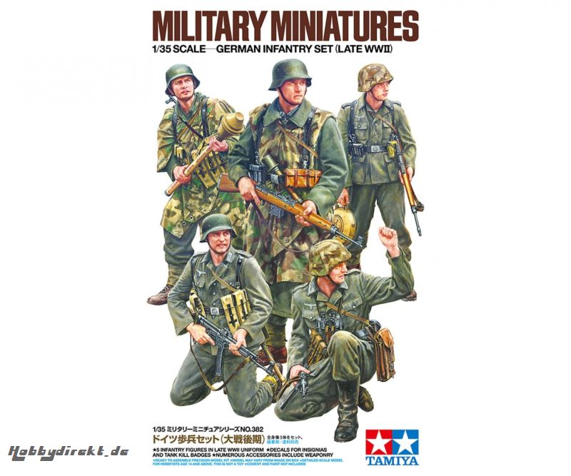 1:35 Fig-Set Dt. Infanterie 1943-45 (5) Tamiya 35382 300035382