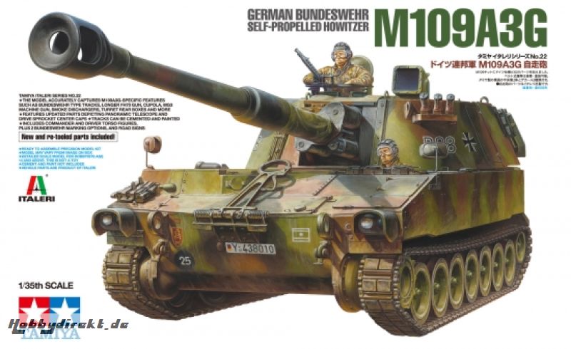 1:35 Bundeswehr M109A3G Haubitze Tamiya 37022 300037022