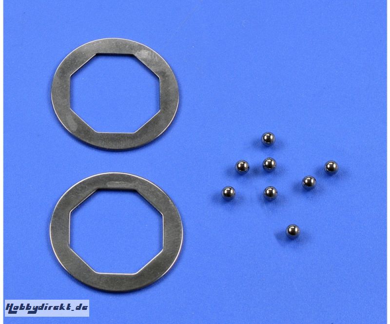 F104 Kugeln/Druckplatten-Satz 3mm (8)Kd. Tamiya 51347 300051347