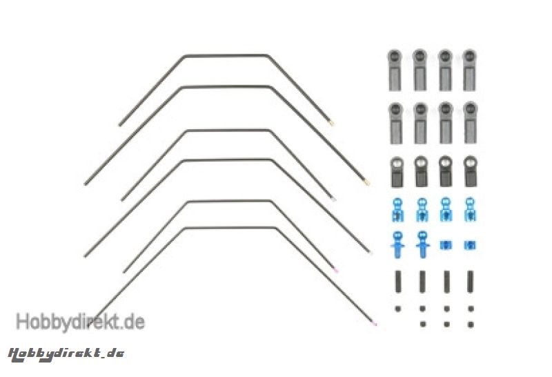 TA06 Stabilisator-Set vorne/hinten (3+3) Tamiya 54309 300054309