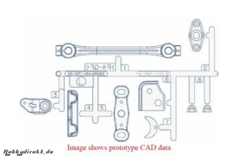 RM-01 L-Teile Carbon verstärkt (2) Tamiya 54460 300054460