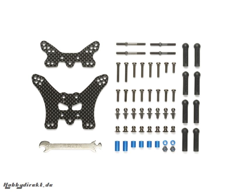 TT-02B Carbon Dämpferbrücken-Set V/H Tamiya 54754 300054754