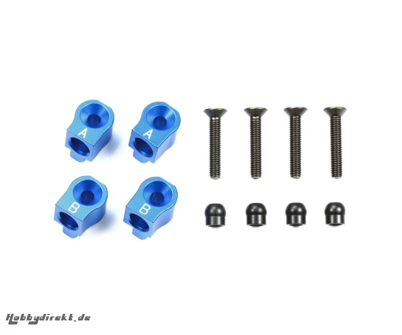 M-07C Alu Querlenkerhalter hi./+0,5 blau Tamiya 54787 300054787