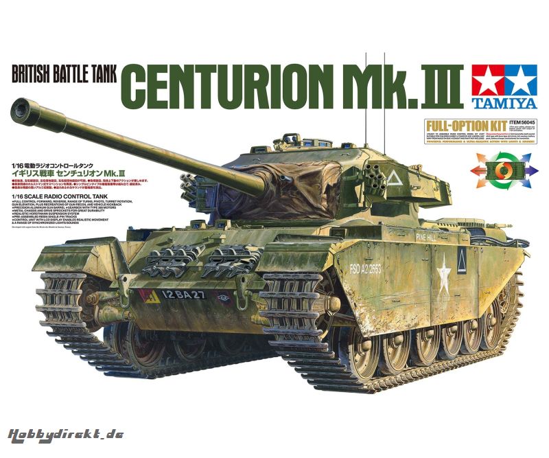 1:16 RC Brit. Centurion Mk.III Full-Opt. Tamiya 56045 300056045