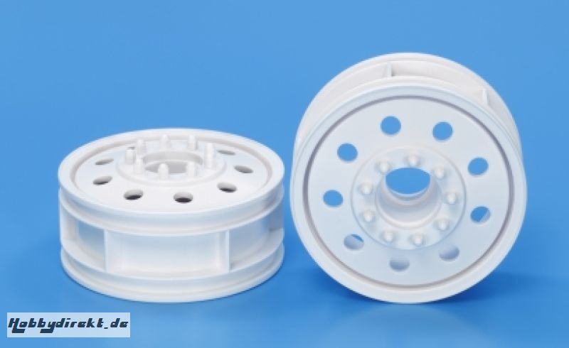 1:14 US Truckfelgen 22mm (2)vo./weiss BB Tamiya 56541 300056541