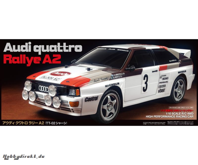 1:10 RC Audi Quattro Rally A2 (TT-02) Tamiya 58667 300058667