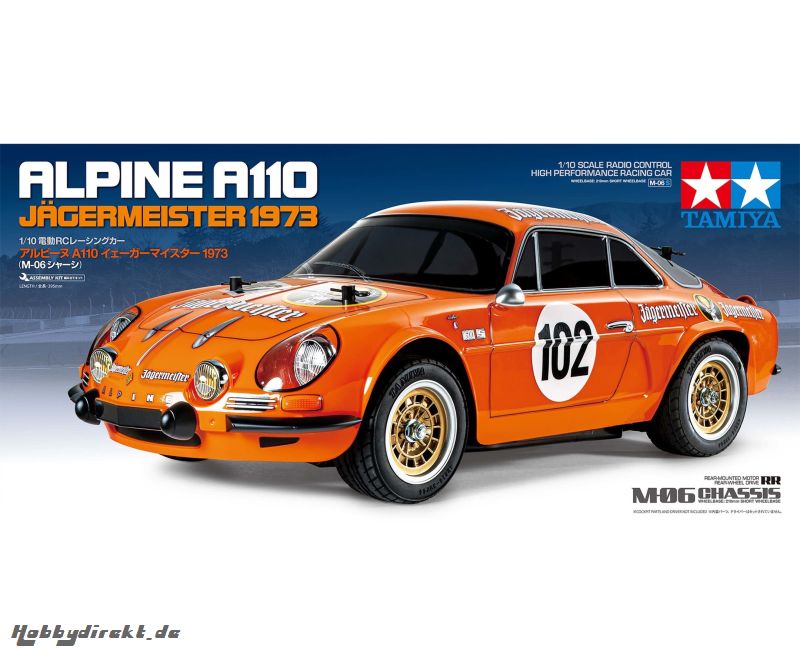 1:10 RC Alpine A110 JÃ¤germeister M-06 Tamiya 58708 300058708