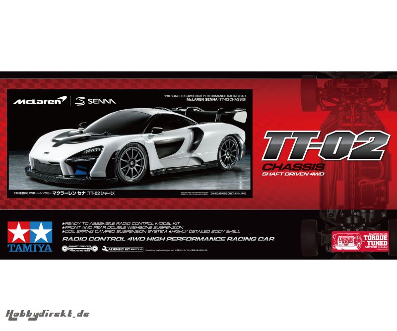 1:10 RC McLaren Senna TT-02 Tamiya 58711 300058711